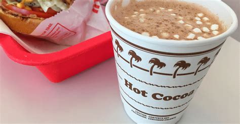 In-N-Out Burger giving out free hot cocoa on rainy days