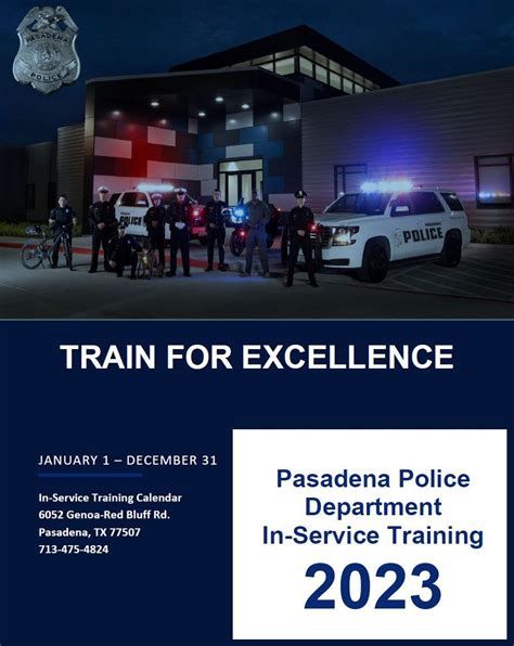 In-Service Training Calendar Pasadena, TX