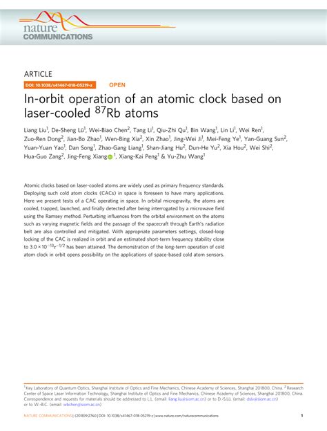 In-orbit operation of an atomic clock based on laser-cooled