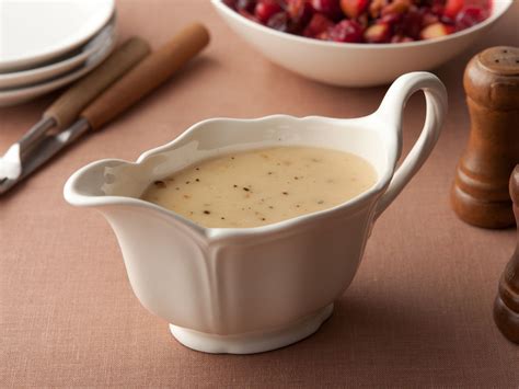 Ina garten gravy. Melt the butter in a large saucepan over medium-high heat. Add the mushrooms and cook, stirring occasionally, until dry and tender, about 10 minutes. 