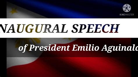 Inaugural Address of General Emilio Agunialdo