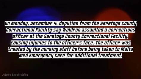 Incarcerated individual assaults officer at Saratoga County Correctional Facility