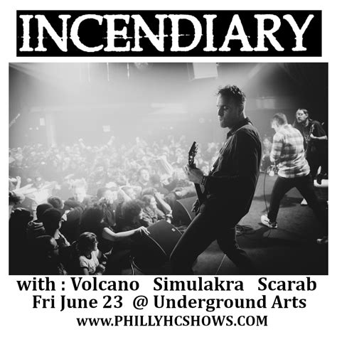 Incendiary Philadelphia Tickets – The Underground Arts – Jun 23, …