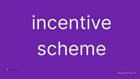 Incentive scheme definition and meaning - Collins …