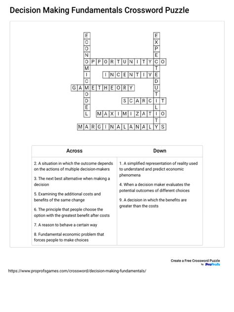 Inclinations That Affect Decision-making Crossword