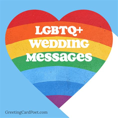 Inclusive Wedding Card Messages for LGBTQ+ Couples