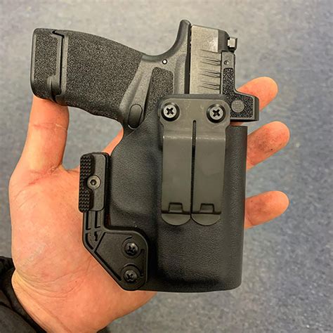 Feb 15, 2021 · Kydex is a thermoplastic material with high impact and abrasion resistance. Kydex holsters are molded to fit a specific gun model, providing excellent retention and safety. While the plastic is hard around the gun, it is still a comfortable holster to wear, even in hot weather. Unlike leather and nylon, Kydex is a sturdy material requiring ... 