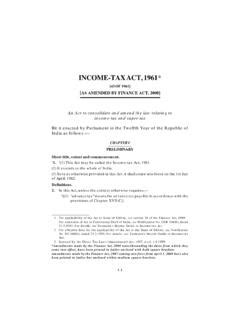 Income Tax Act - ICNL