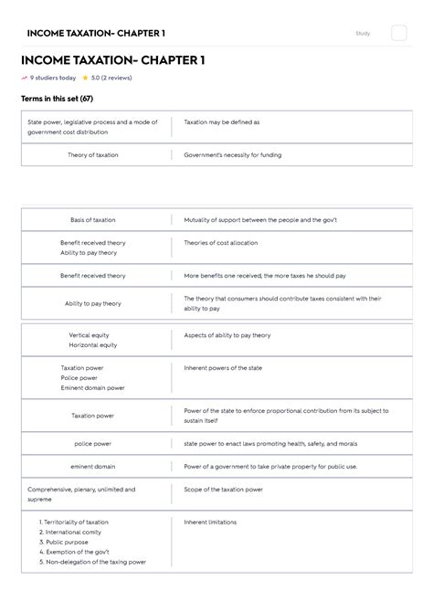 Income taxation c5 Flashcards Quizlet