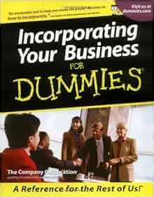 Download Incorporating Your Business For Dummies By The Company Corporation