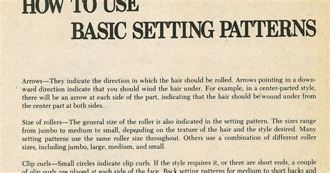 Incurlers Setting Patterns