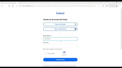 Indeed com create account. This video will walk you step by step through the process of creating an account on Indeed, a job search platform that will help you finding employment.We ar... 