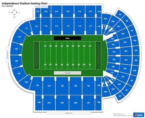 Independence bowl seating chart. The Home Of Independence Stadium Tickets. Featuring Interactive Seating Maps, Views From Your Seats And The Largest Inventory Of Tickets On The Web. SeatGeek Is The Safe Choice For Independence Stadium Tickets On The Web. Each Transaction Is 100%% Verified And Safe - Let's Go! 