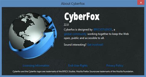 Independent update of Foldable Cyberfox 52.0.1