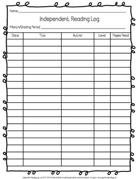 Independent reading log.  It&rsquo;s that little pocket of the day where each child slips into their...