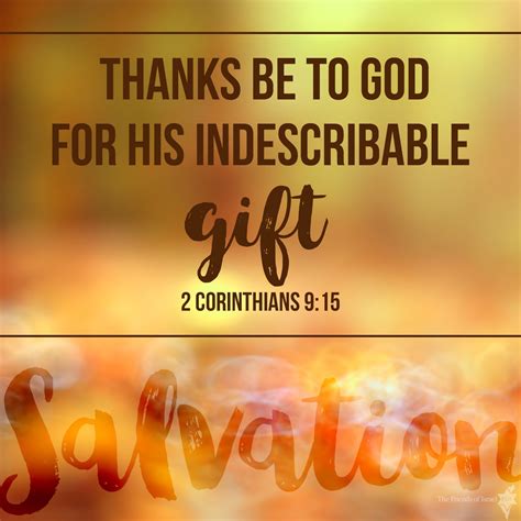 Indescribable Gift Meaning