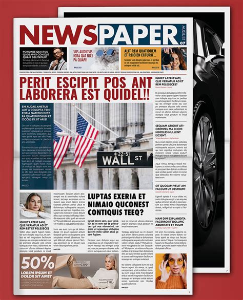 Indesign Newspaper Graphics Designs Templates