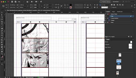 Indesign Storyboard Template