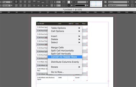 Indesign Table Styles Step By Step Tutorial Redokun