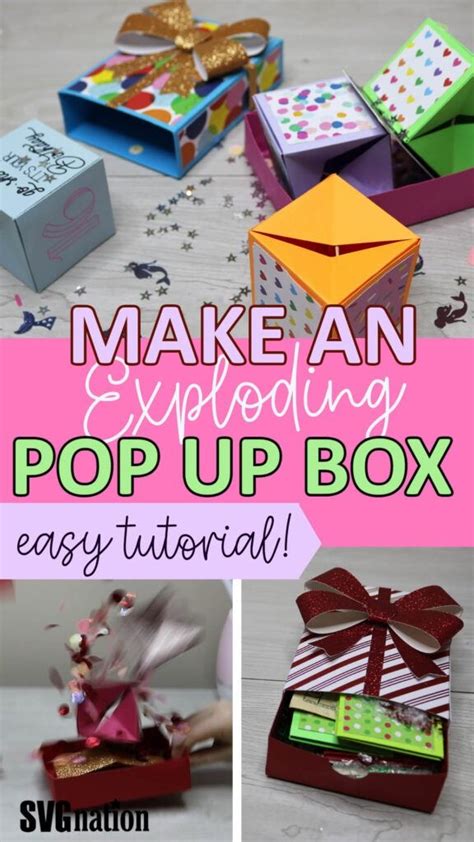 Index Box Cards Tutorial Exploding Box Card Pop Up Box Cards