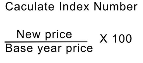 Index calculation example.  A guide to Index Number and its definition.  How do you ...