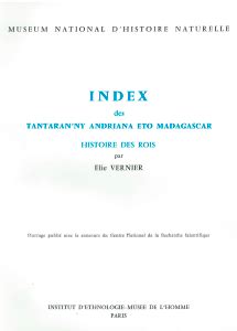 Index des tantaran'ny andriana eto madagascar. - Practical management science 4th edition questions manual.