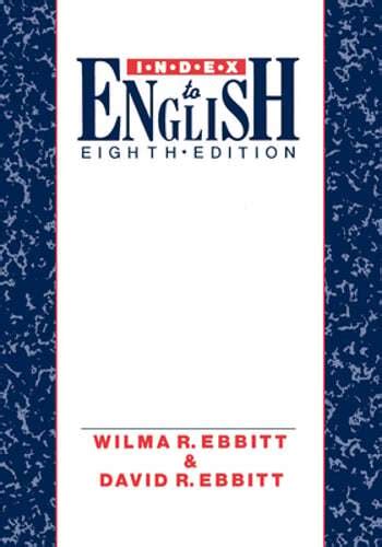 Read Online Index To English By Wilma R Ebbitt