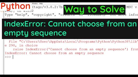 IndexError: Cannot choose from an empty sequence #324 - GitHub