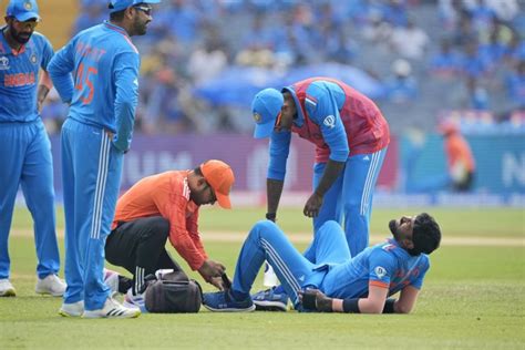 India’s Pandya hobbles off with suspected ankle injury in Cricket World Cup game against Bangladesh
