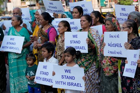 India bars protests that support the Palestinians. Analysts say a pro-Israel shift helps at home