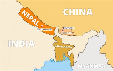 Full Download India Map Nepal Bhutan Bangladesh Sri Lanka By Not A Book
