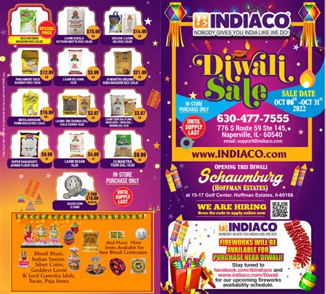 Diwali Sale Offer! To know more about our Diwali Sale visit www.indiaco.com/diwali To find the address and hours of your nearest Indiaco visit at.... 
