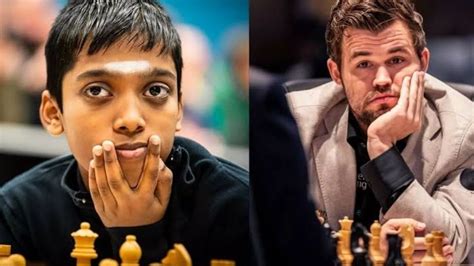 Indian Grand Master R Praggnanandhaa beats Magnus Carlsen