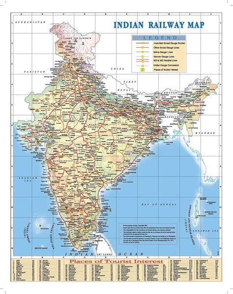 Indian Railway Map 2024 PDF Download - AIEMD