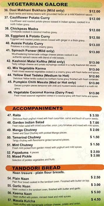 Indian Tandoori Recipes Chef, Yarra Junction - Menu, Prices ...