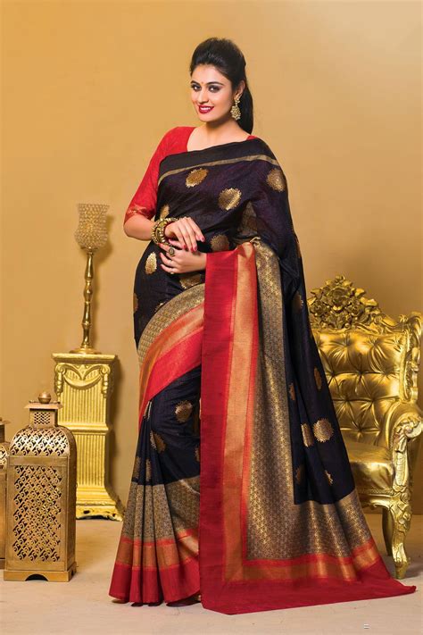 Indian Women Tussar Silk Handloom Weaving Party Wear Saree …