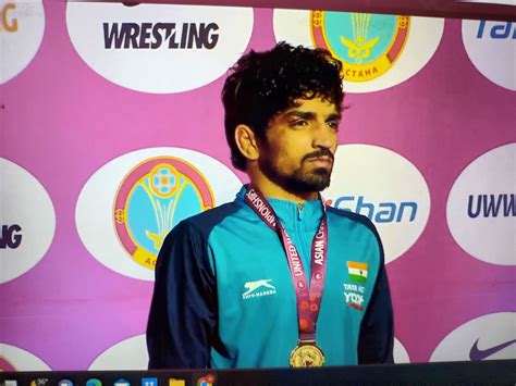 Indian Wrestler Aman Sehrawat clinches gold medal at Asian …