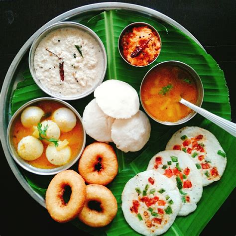 Indian breakfasts. 