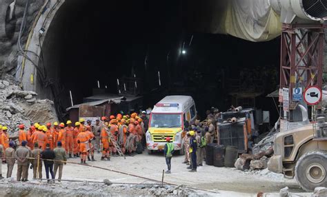 Indian rescuers pull out all 41 workers who were trapped in a tunnel for 17 days, minister says