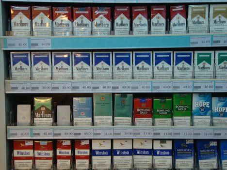 We offer a variety of tobacco products al
