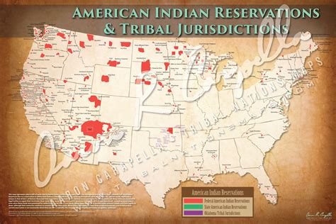 Indian reservations map