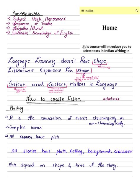 Indian writing in english pdf notes