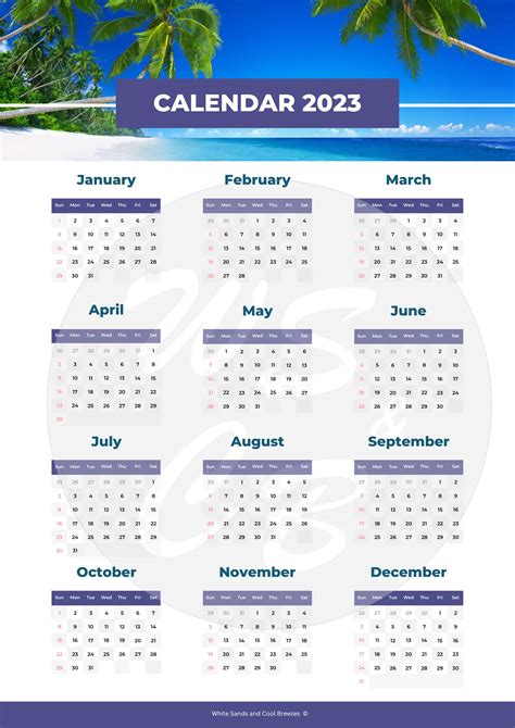 Indiana Beach Calendar