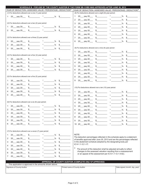 Indiana Form 322/VBD (Application for Deduction from …