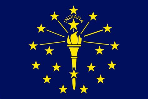 Indiana State Flag Printable
