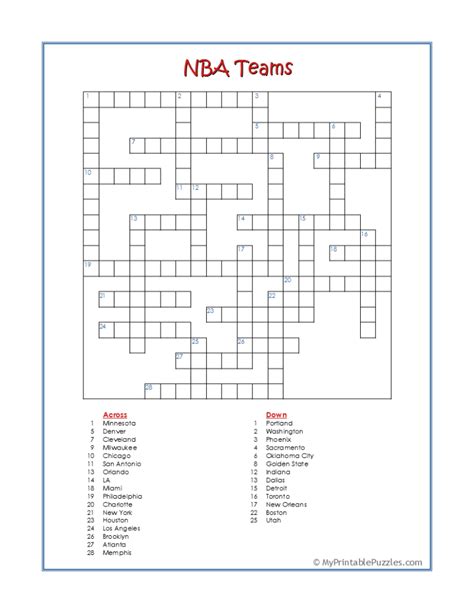 Brooklyn NBA player Crossword Clue Answers. Recent seen on April 27