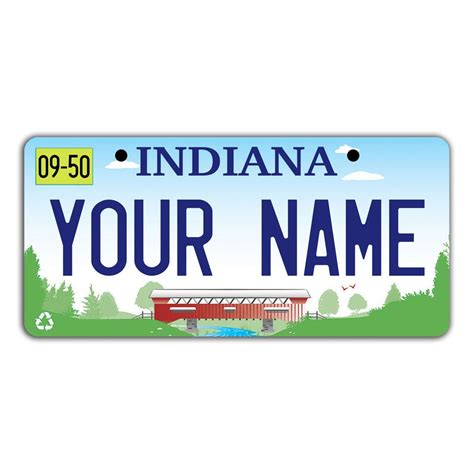 Indiana - Custom License Plate - Custom Car Tag - Black and gray (1.9k) $ 17.97. Add to Favorites License plate choice rusty worn out-all authentic license plates Indiana Michigan North Carolina Pennsylvania Kentucky license plates (2.9k) $ 13.00. Add to Favorites MY OTHER RIDE is a Custom License Plate Frame Personalized Your Own Text Message .... 