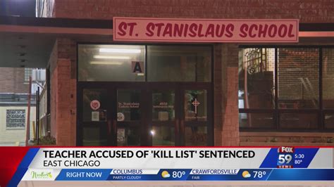 Indiana teacher with ‘kill list’ of students, staff sentenced to 2½ years on probation