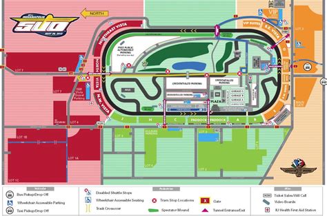 Indianapolis 500 track map. Arrangements can be made through the Indianapolis Motor Speedway Ticket Office to accommodate guests who require accessible seating and parking. Accessible seats and spaces for wheelchairs and companion seats are available. To purchase ADA Tickets and Parking or for questions regarding ADA, please contact the IMS Ticket Office at 317-492 … 
