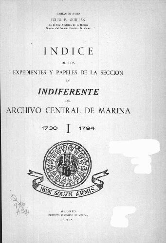 Indice de los expedientes y papeles de la sección de indiferente del archivo central de marina [por] julio f. - Briggs and stratton dm950d service manual.
